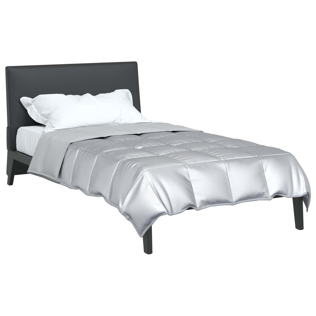Vidaxl zomer dekbed 155 x 200 cm 200 gsm zilver