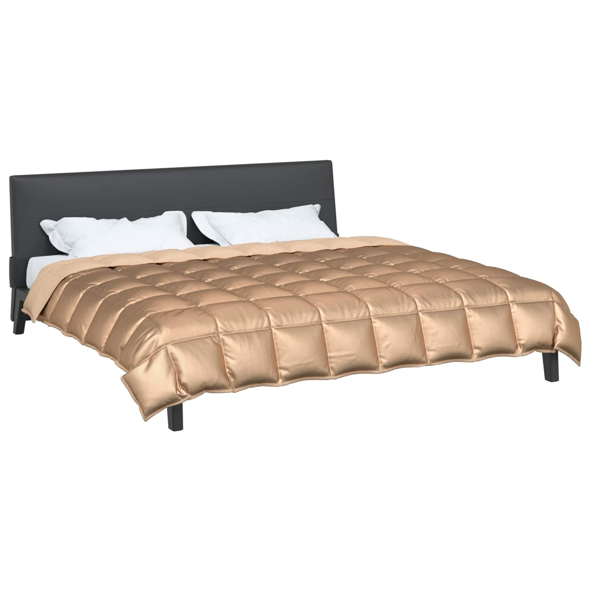 Vidaxl winter dekbed 200 x 240 cm 450 gsm goud