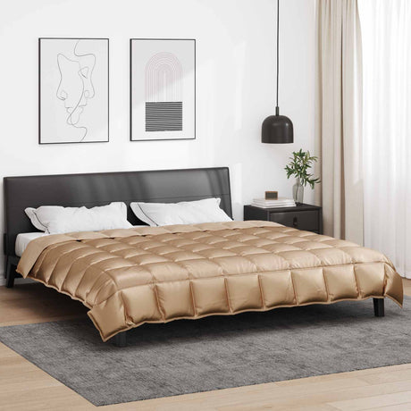 Vidaxl winter dekbed 200 x 220 cm 450 gsm goud