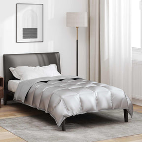 Vidaxl winter dekbed 135 x 200 cm 450 gsm zilver