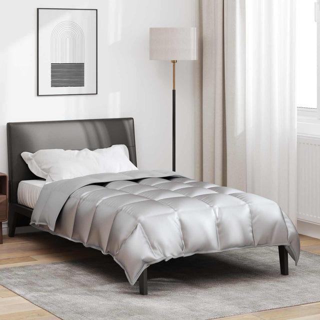 Vidaxl winter dekbed 155 x 220 cm 450 gsm zilver