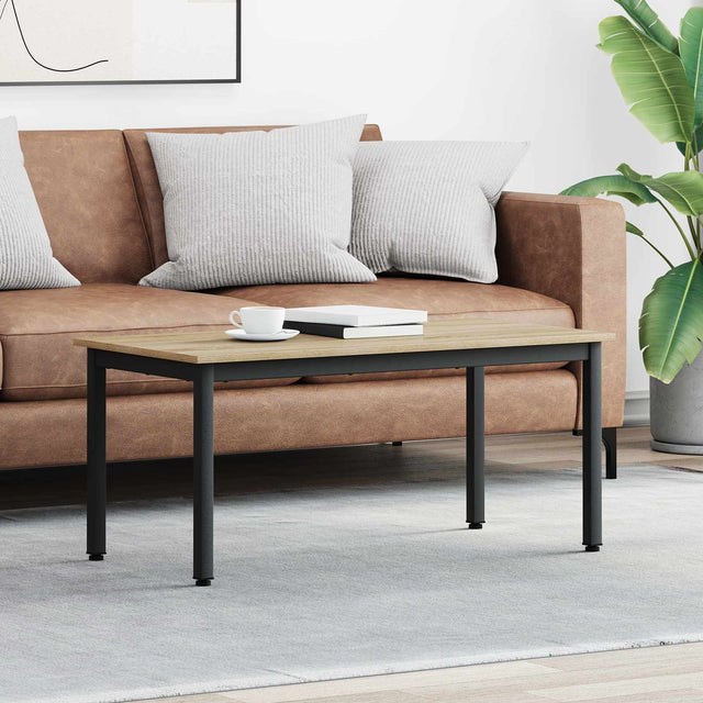 Vidaxl salontafel sonoma 100 x 50 x 45 cm bewerkt hout