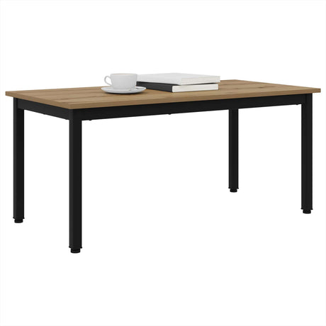Vidaxl salontafel ambachtelijk eiken 100 x 50 x 45 cm bewerkt hout