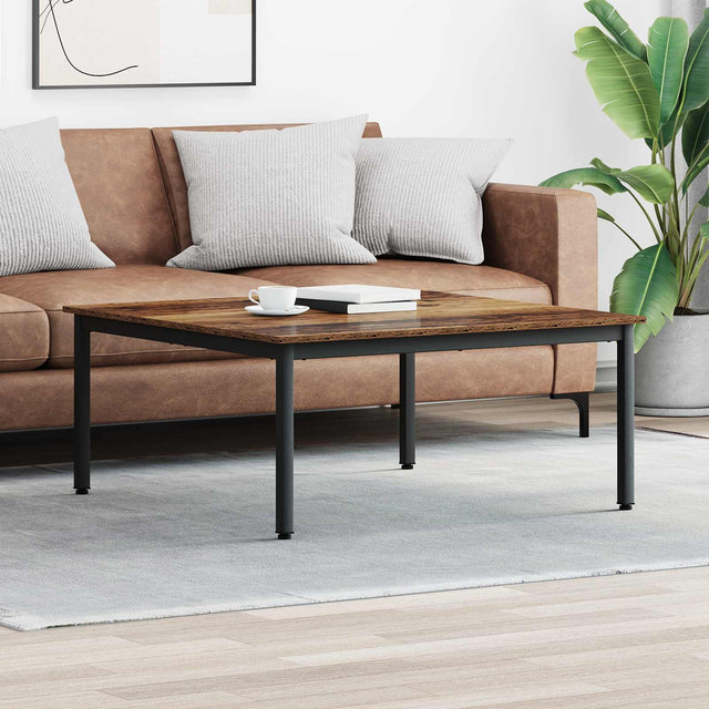 Vidaxl salontafel oudhout 100 x 100 x 45 cm bewerkt hout