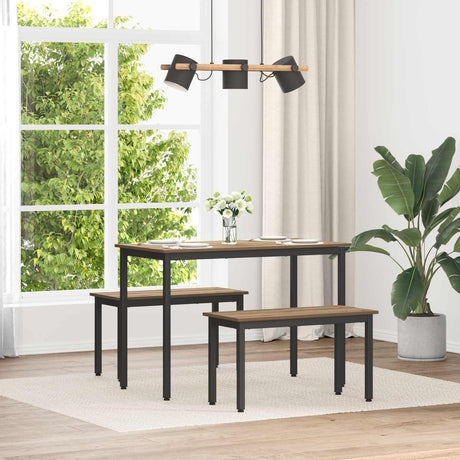 Vidaxl bank ambachtelijk eiken 80 x 35 x 45 cm bewerkt hout