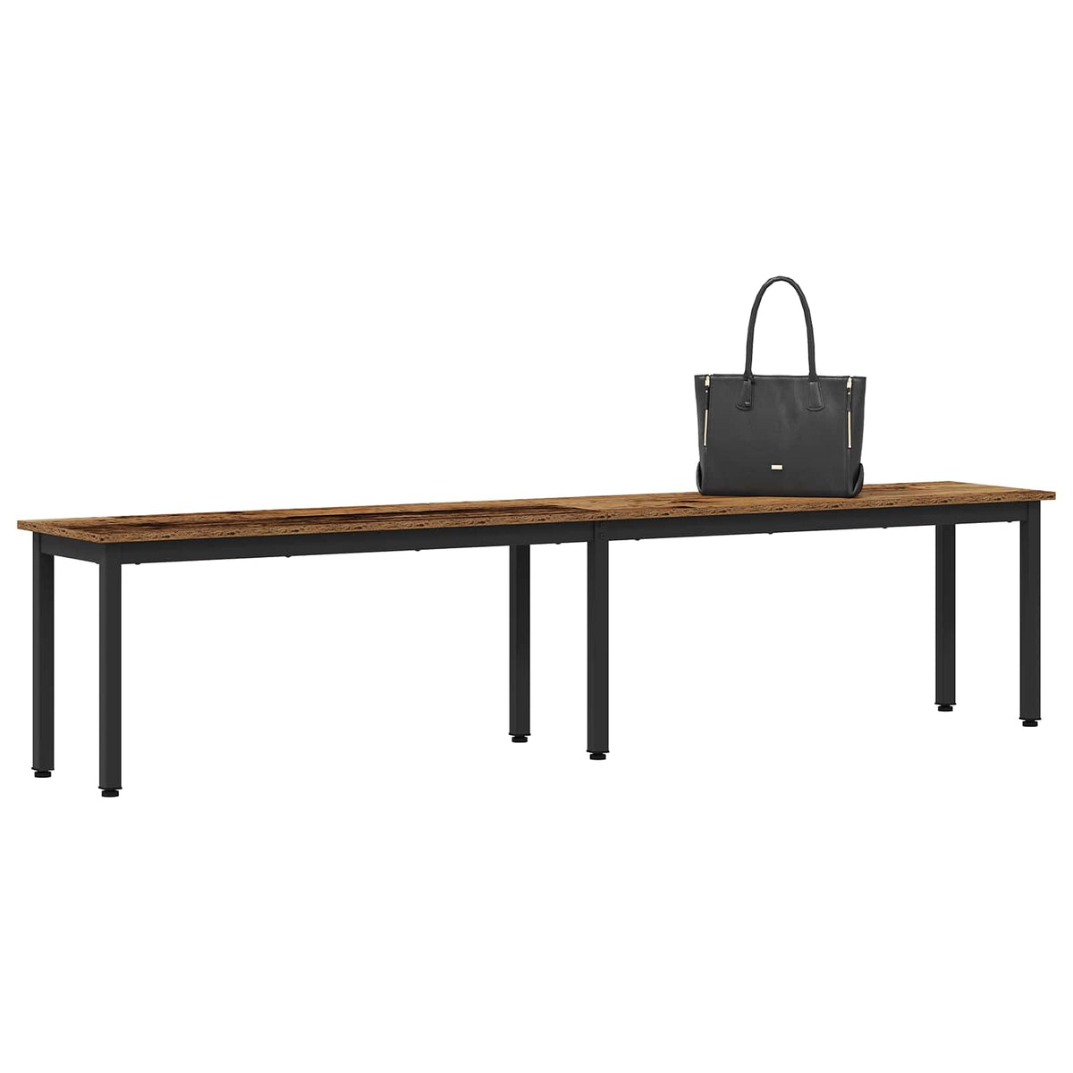 Vidaxl bank oudhout 200 x 35 x 45 cm bewerkt hout
