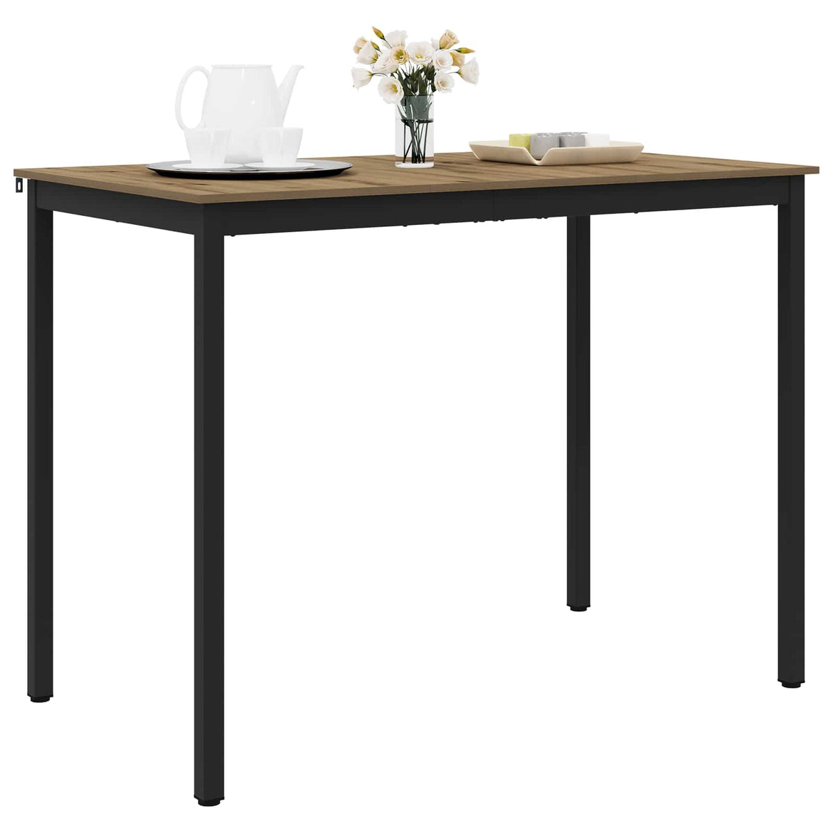 Vidaxl staande bartafel bewerkt hout rechthoekig