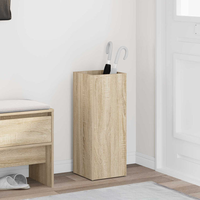 Vidaxl paraplu standaard sonoma eiken 25 x 24,5 x 64 cm bewerkt hout