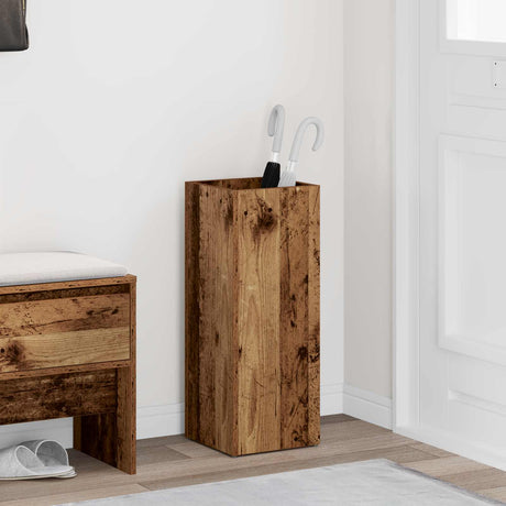 Vidaxl paraplu standaard oudhout 25 x 24,5 x 64 cm bewerkt hout