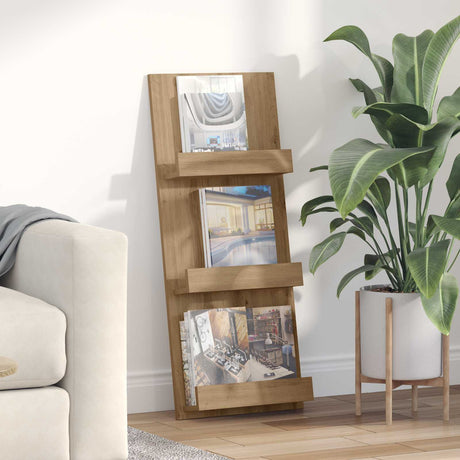 Vidaxl tijdschrift rek artisan eiken 43 x 11 x 102 cm bewerkt hout