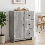 Vidaxl dressoir met lade grijs sonoma 66 x 34,5 x 90 cm bewerkt hout