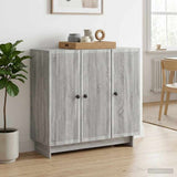 Vidaxl dressoir grijs sonoma 89 x 34,5 x 80 cm bewerkt hout