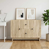 Vidaxl dressoir met lade sonoma eiken 89 x 34,5 x 60 cm bewerkt hout