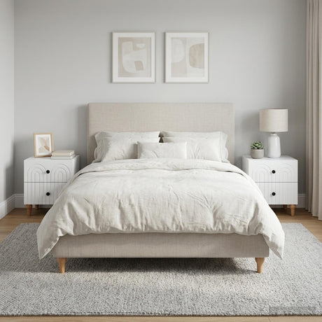 Vidaxl nachtkastje 2 st wit 43 x 34,5 x 48 cm bewerkt hout