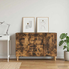 Vidaxl tv-kast gerookt eiken 89 x 34,5 x 60 cm bewerkt hout