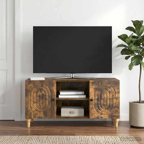 Vidaxl tv-kast gerookt eiken 102 x 34,5 x 50 cm bewerkt hout