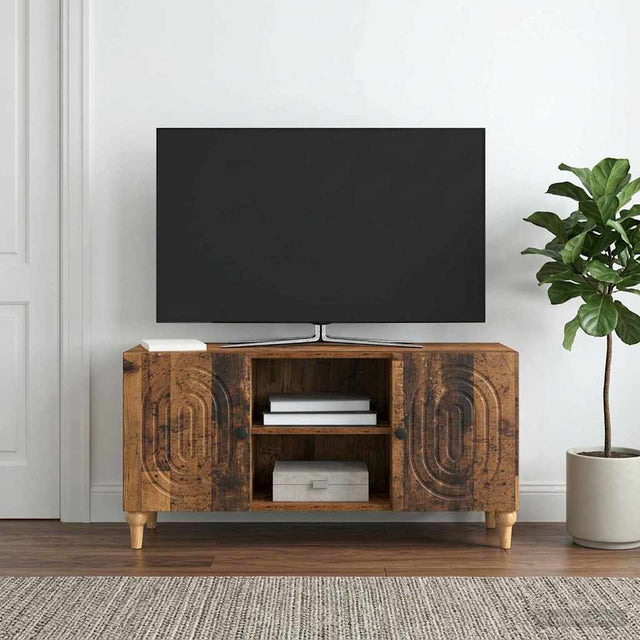 Vidaxl tv-kast oud hout 102 x 34,5 x 50 cm bewerkt hout