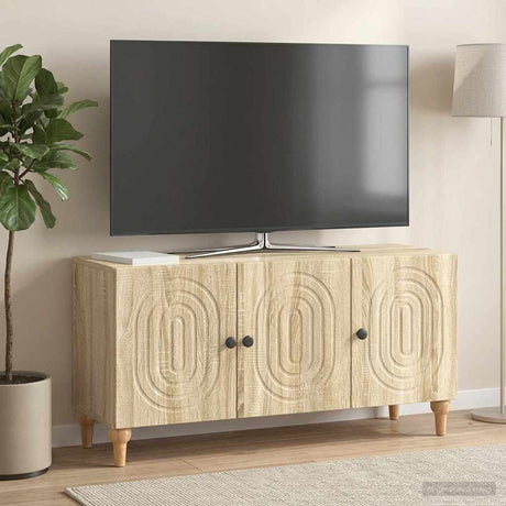 Vidaxl tv-kast 99 x 34,5 x 50 cm sonoma eiken bewerkt hout