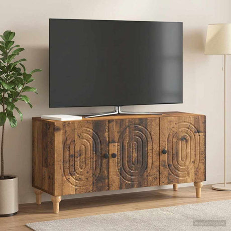 Vidaxl tv-kast 99 x 34,5 x 50 cm oud hout bewerkt hout