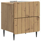 Vidaxl nachtkastje 2 st artisanaal eiken 43 x 34,5 x 49,5 cm