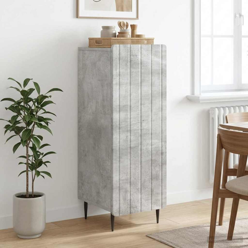Vidaxl dressoir betongrijs 34,5 x 33 x 92 cm bewerkt hout