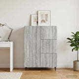 Vidaxl dressoir grijs sonoma 66 x 34,5 x 91,5 cm bewerkt hout