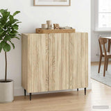 Vidaxl dressoir sonoma eiken 89 x 34,5 x 82 cm bewerkt hout