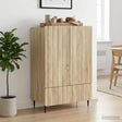 Vidaxl dressoir sonoma eiken 66 x 34,5 x 97 cm bewerkt hout