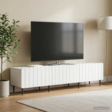 Vidaxl tv-kast met lade wit 147 x 34,5 x 32 cm bewerkt hout
