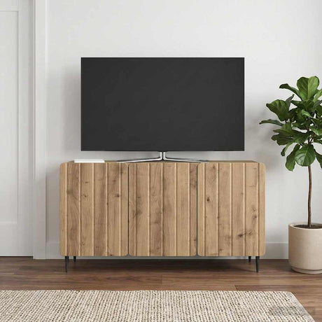 Vidaxl tv-kast 99 x 34,5 x 52 cm artisanaal eiken bewerkt hout