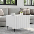 Vidaxl salontafel met lade wit 49 x 50 x 42 cm bewerkt hout