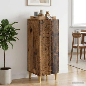 Vidaxl dressoir oud hout 33 x 34,5 x 90 cm bewerkt hout