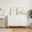 Vidaxl dressoir wit 89 x 34,5 x 60 cm bewerkt hout