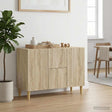 Vidaxl dressoir sonoma eiken 89 x 34,5 x 60 cm bewerkt hout