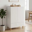 Vidaxl dressoir wit 66 x 34,5 x 95 cm bewerkt hout