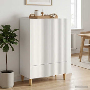 Vidaxl dressoir wit 66 x 34,5 x 95 cm bewerkt hout