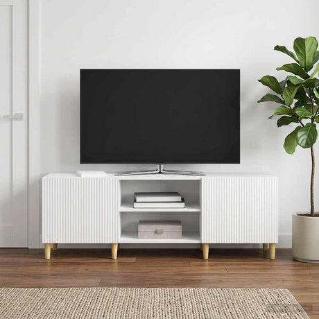 Vidaxl tv-kast hoogglans wit 150 x 31 x 50 cm bewerkt hout