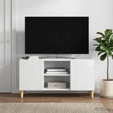 Vidaxl tv-kast 102 x 34,5 x 50 cm hoogglans wit bewerkt hout