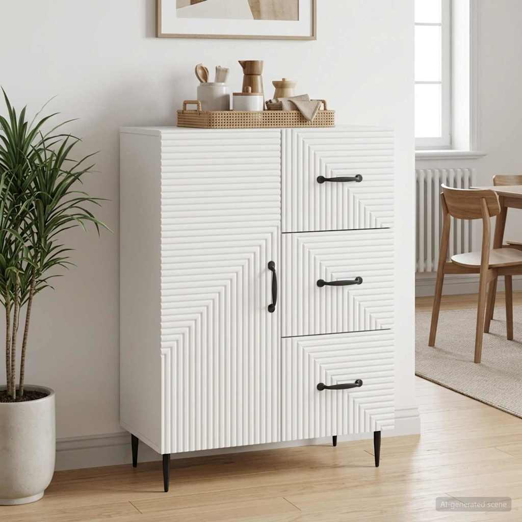 Vidaxl dressoir wit 66 x 34,5 x 89,5 cm bewerkt hout