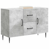 Vidaxl dressoir met lade betongrijs 89 x 34,5 x 60 cm bewerkt hout