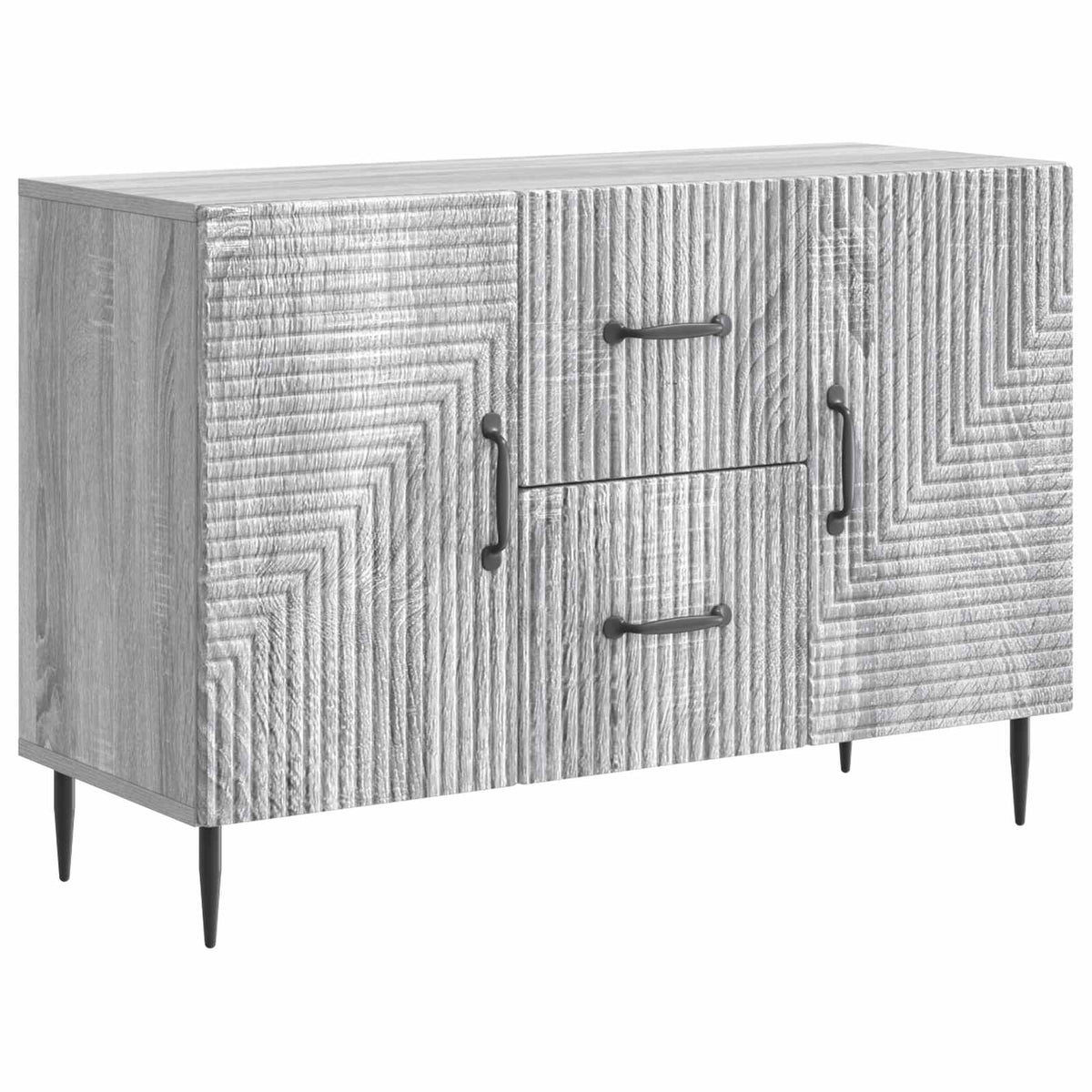 Vidaxl dressoir met lade grijs sonoma 89 x 34,5 x 60 cm bewerkt hout