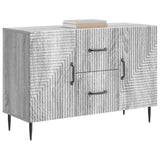 Vidaxl dressoir met lade grijs sonoma 89 x 34,5 x 60 cm bewerkt hout