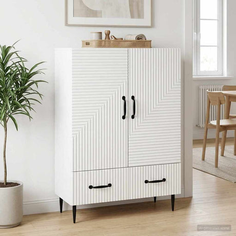 Vidaxl dressoir wit 66 x 34,5 x 95 cm bewerkt hout
