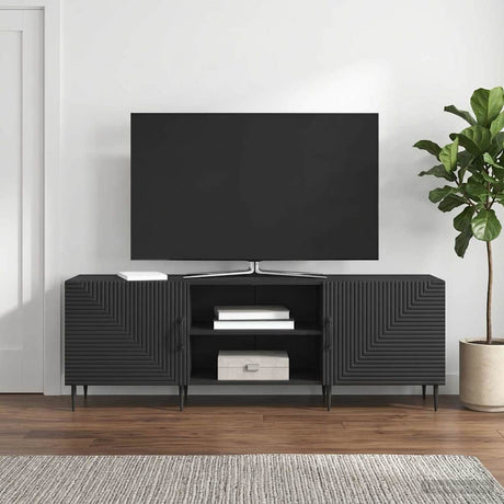 Vidaxl tv-kast 150 x 31 x 50 cm zwart bewerkt hout