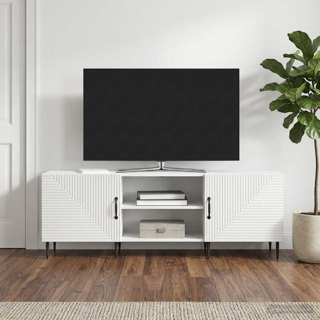 Vidaxl tv-kast 150 x 31 x 50 cm hoogglans wit bewerkt hout