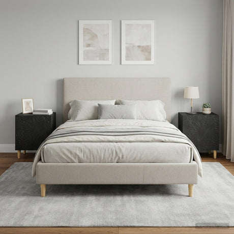 Vidaxl nachtkastje 2 st zwart 43 x 34,5 x 50 cm bewerkt hout