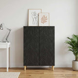 Vidaxl dressoir zwart 66 x 34,5 x 90 cm bewerkt hout