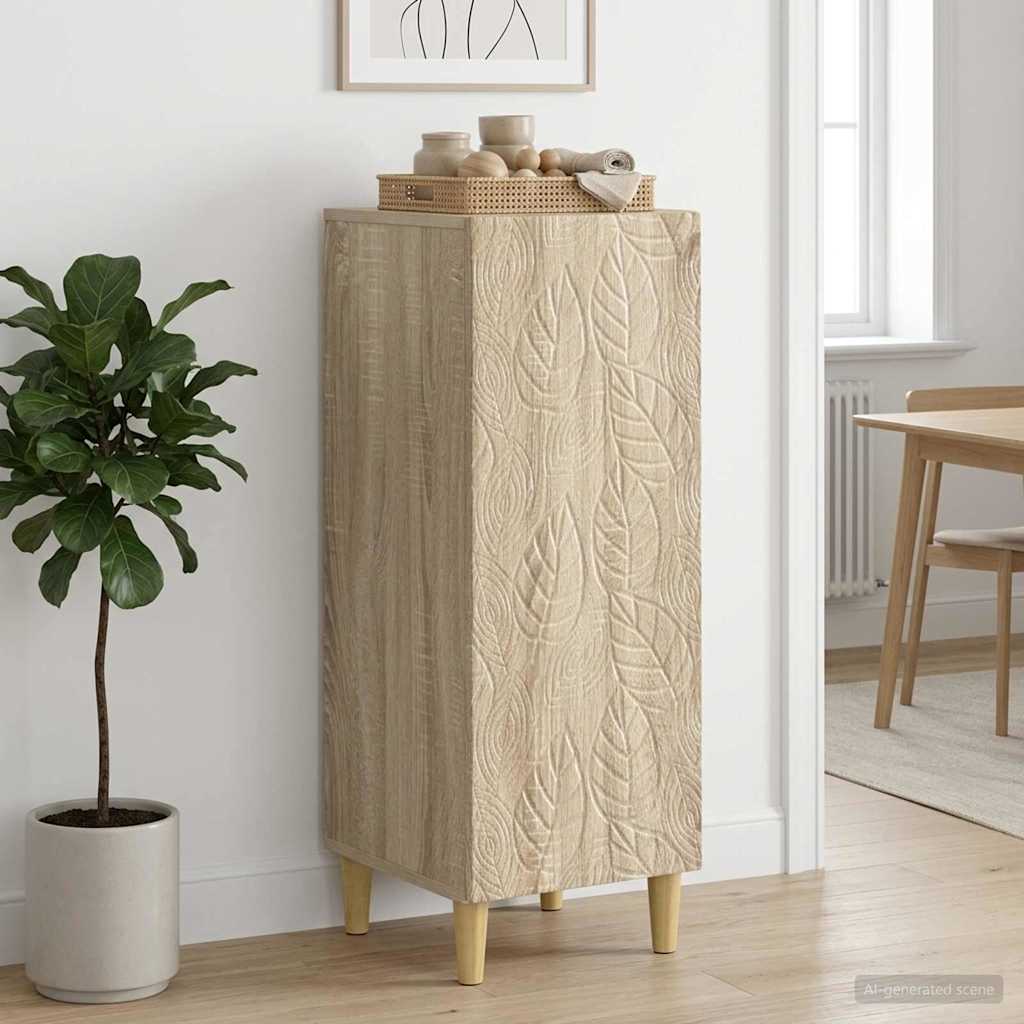 Vidaxl dressoir sonoma eiken 33 x 34,5 x 90 cm bewerkt hout