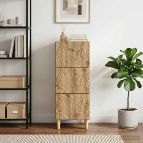 Vidaxl ladenkast 33 x 34,5 x 90 cm bewerkt hout artisanaal eiken