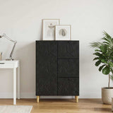 Vidaxl dressoir zwart 66 x 34,5 x 90 cm bewerkt hout